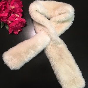 Restoration Hardware luxe faux fur scarf